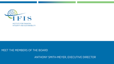 Meet the IFIS Board - Anthony Smith-Meyer